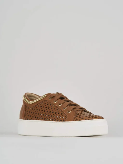Sneakers pelle marrone