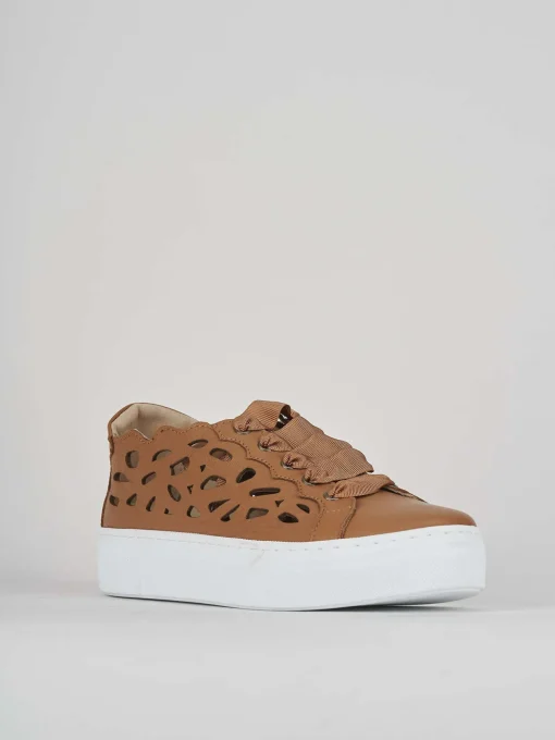 Sneakers pelle marrone