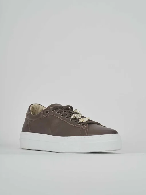 Sneakers pelle marrone