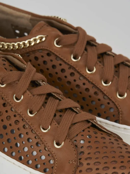 Sneakers pelle marrone
