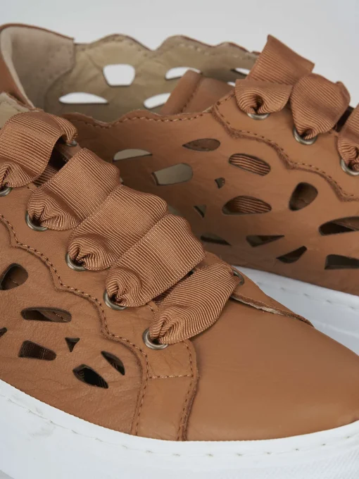 Sneakers pelle marrone