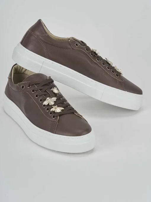 Sneakers pelle marrone