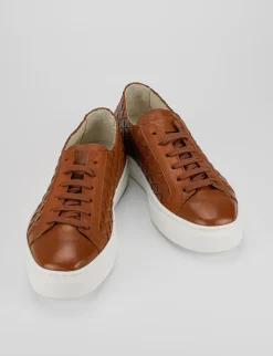 Sneakers pelle marrone
