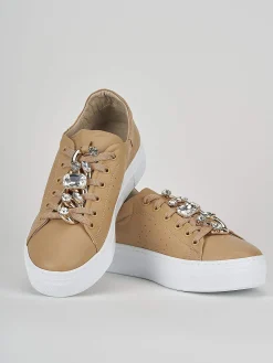 Sneakers pelle marrone