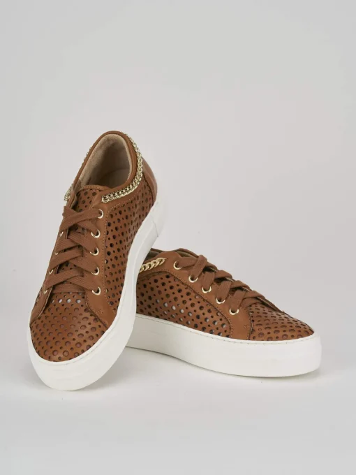 Sneakers pelle marrone