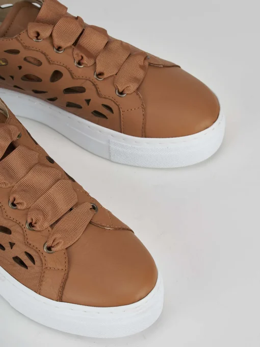 Sneakers pelle marrone