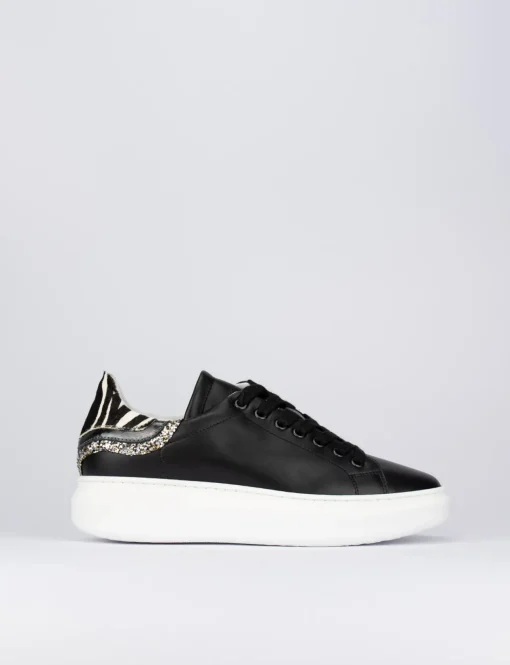 Sneakers pelle nero