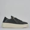 Sneakers pelle nero