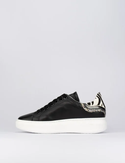 Sneakers pelle nero
