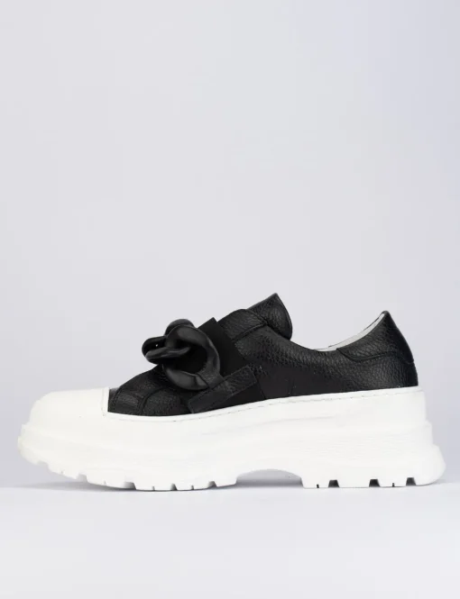 Sneakers pelle nero