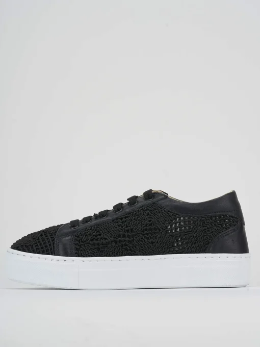 Sneakers pelle nero