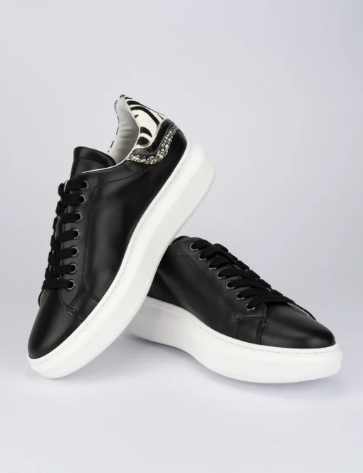 Sneakers pelle nero