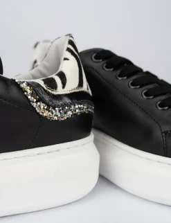 Sneakers pelle nero