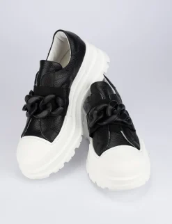 Sneakers pelle nero