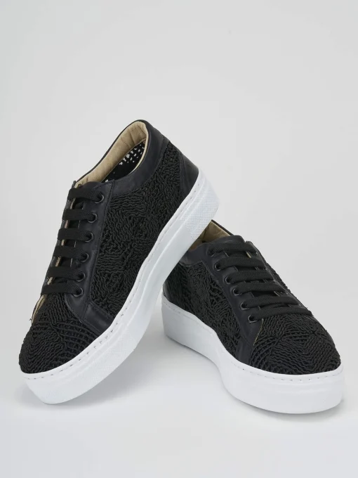Sneakers pelle nero