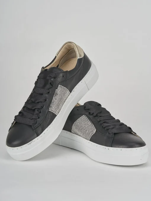 Sneakers pelle nero