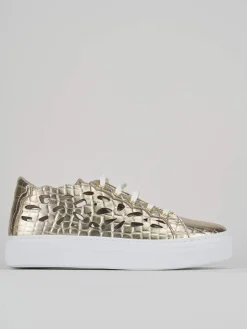Sneakers pelle oro