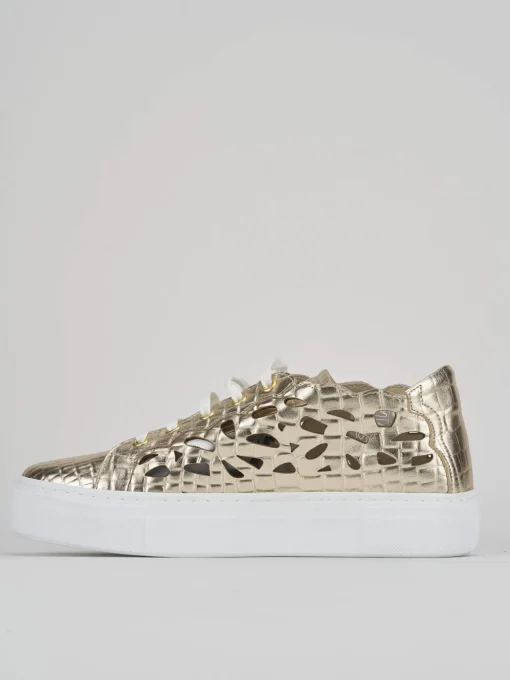 Sneakers pelle oro