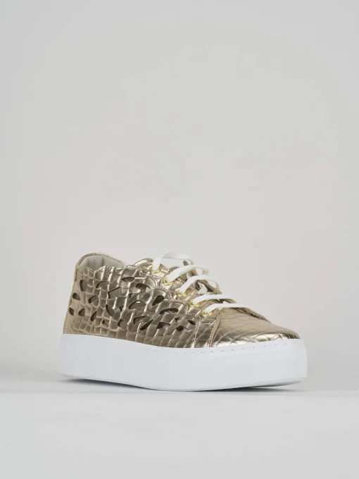 Sneakers pelle oro