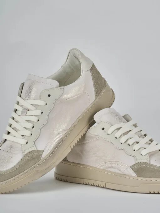 Sneakers pelle oro