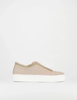 Sneakers pelle rosa
