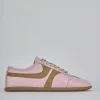 Sneakers pelle rosa
