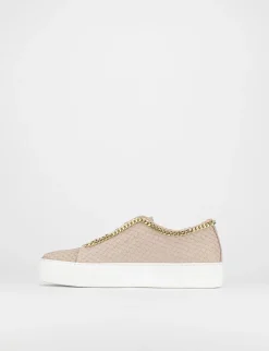 Sneakers pelle rosa
