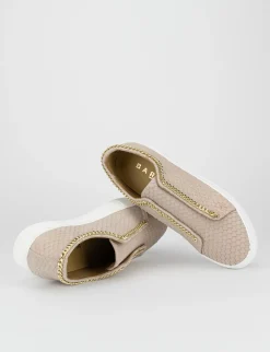 Sneakers pelle rosa