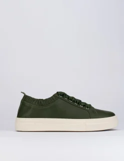 Sneakers pelle verde