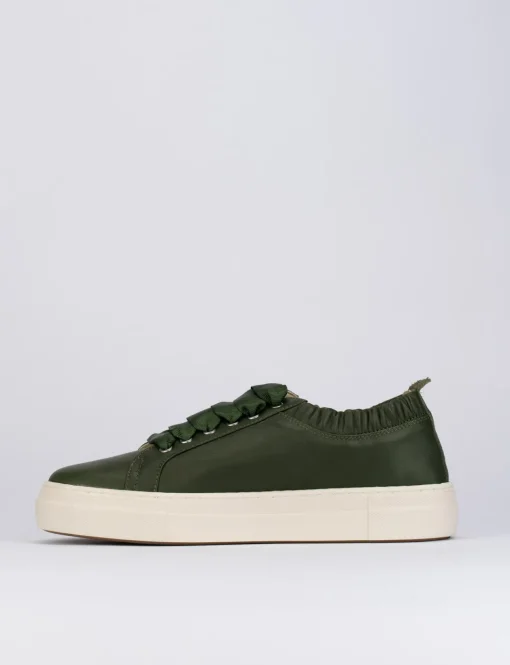 Sneakers pelle verde