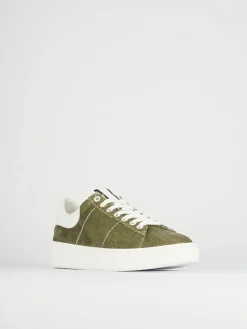Sneakers pelle verde