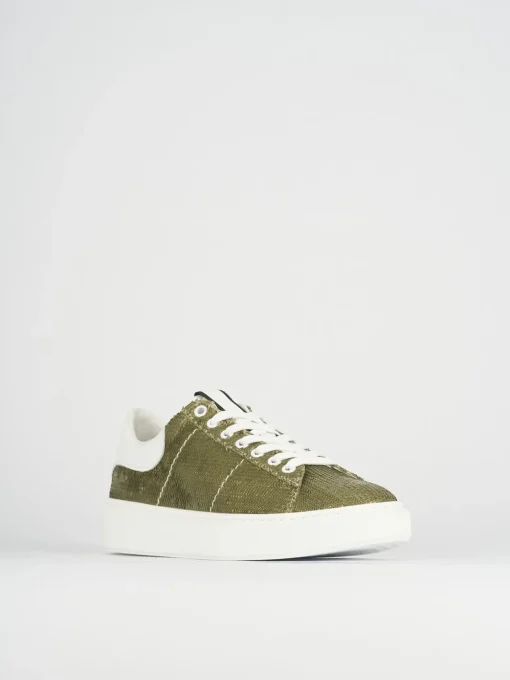 Sneakers pelle verde