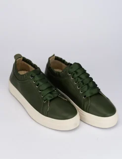 Sneakers pelle verde