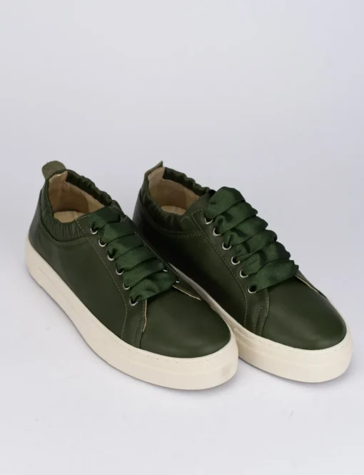 Sneakers pelle verde