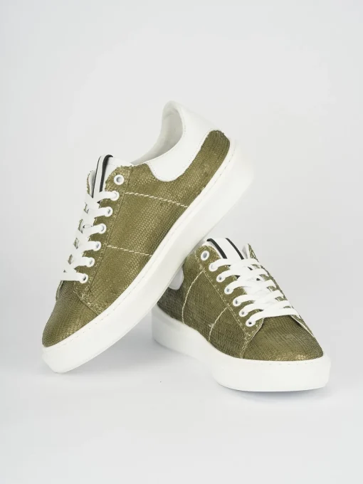 Sneakers pelle verde