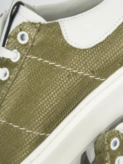 Sneakers pelle verde