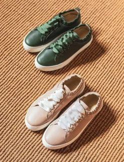 Sneakers pelle verde