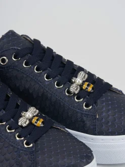Sneakers pitone blu