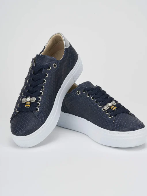 Sneakers pitone blu