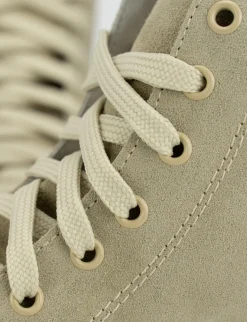 Sneakers tacco 1cm camoscio beige