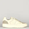 Sneakers tacco 1cm pelle bianco