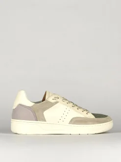 Sneakers tacco 1cm pelle bianco