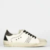 Sneakers tacco 1cm pelle bianco