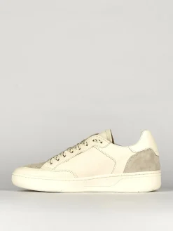 Sneakers tacco 1cm pelle bianco