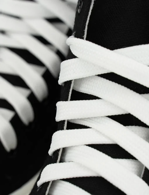 Sneakers tacco 1cm tela nero