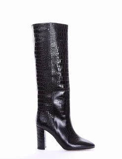 stivale tacco 9 cm nero