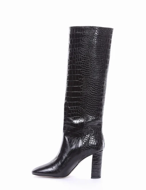 stivale tacco 9 cm nero