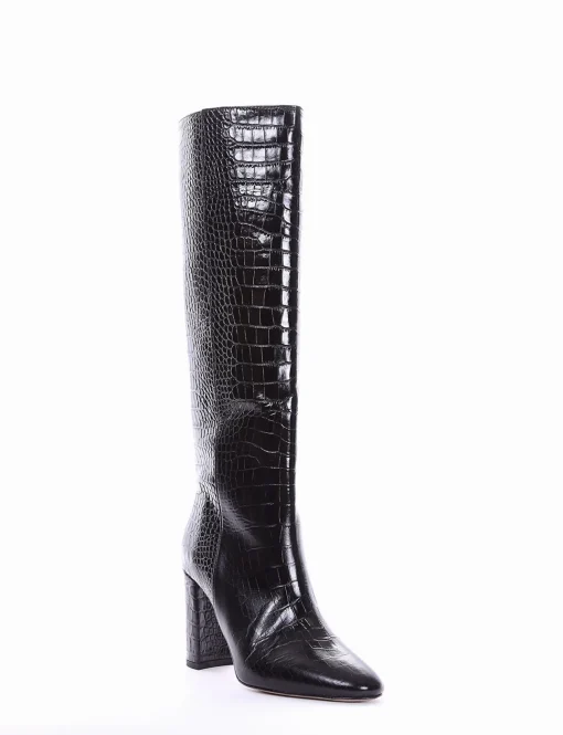 stivale tacco 9 cm nero