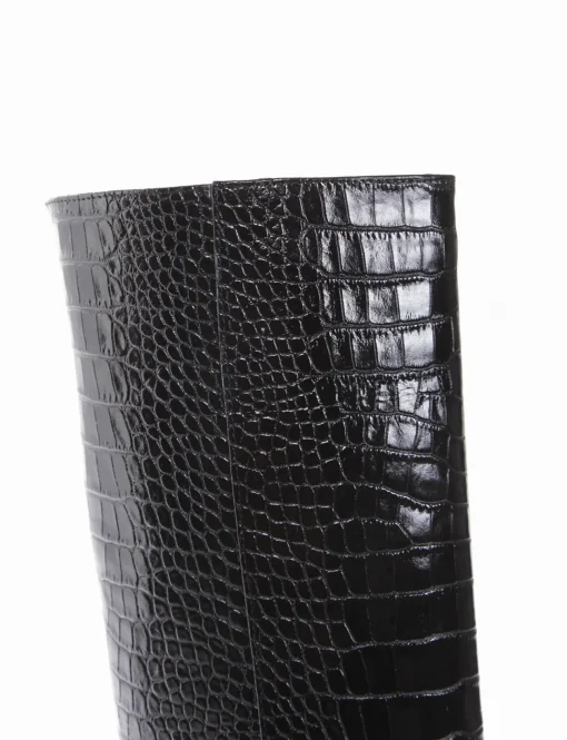 stivale tacco 9 cm nero