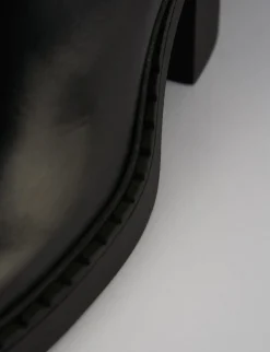 Stivale tacco 8 cm nero pelle